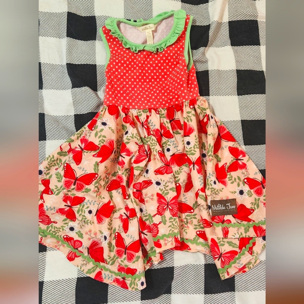 Matilda Jane Good To Go Butterfly Dress Size 4